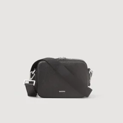 Homem Sandro Paris Bolsa Pequena De Couro Saffiano