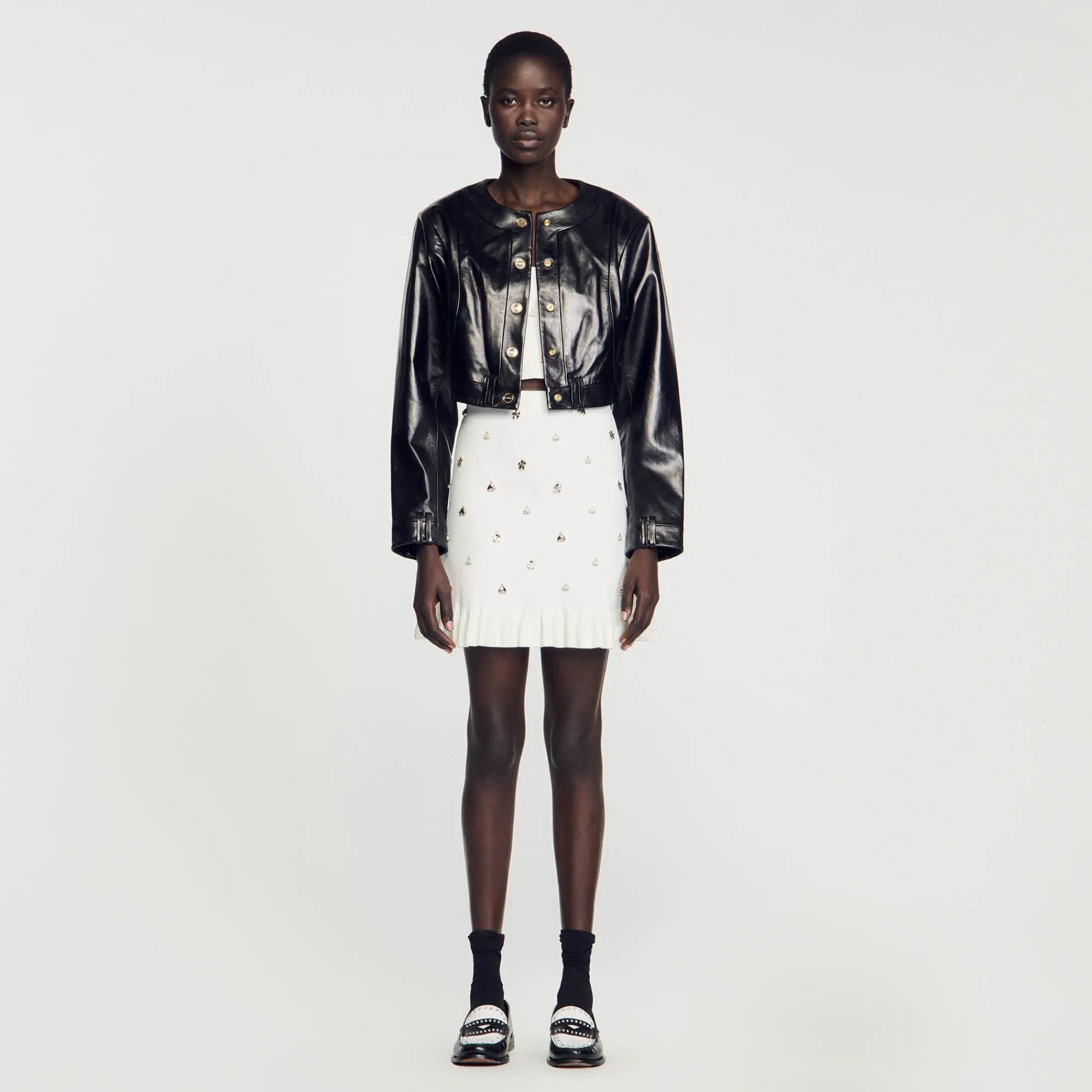 Mulheres Sandro Paris Cacadora De Couro