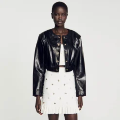 Mulheres Sandro Paris Cacadora De Couro