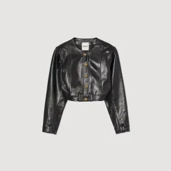 Mulheres Sandro Paris Cacadora De Couro