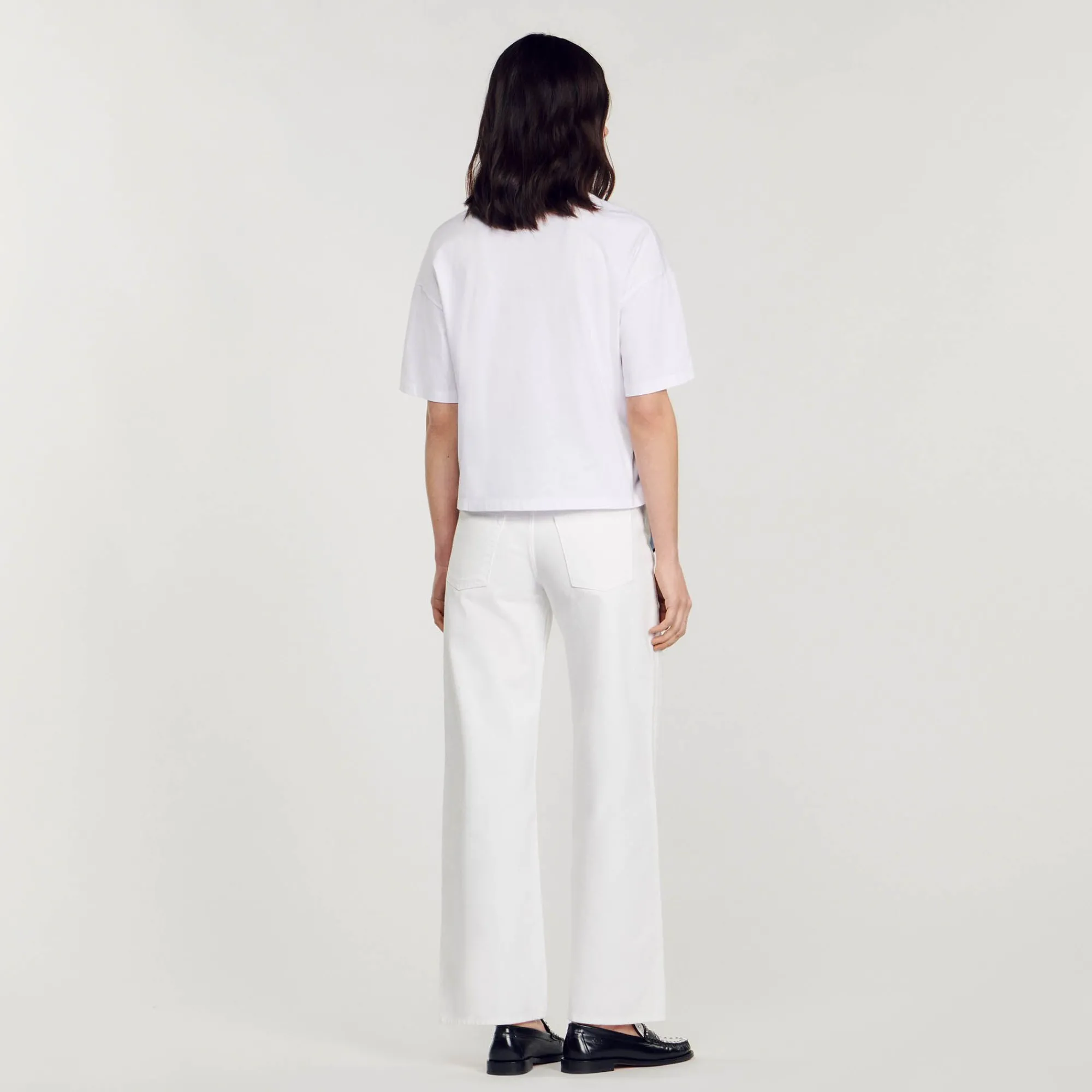 Mulheres Sandro Paris Cachecol De Camiseta