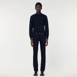 Homem Sandro Paris Calça Jeans Justa