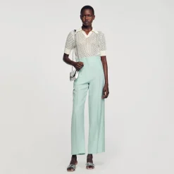 Mulheres Sandro Paris Calça Larga