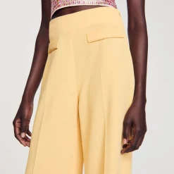 Mulheres Sandro Paris Calças Com Pregas