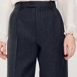 Mulheres Sandro Paris Calças De La