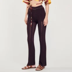 Mulheres Sandro Paris Calças De Malha