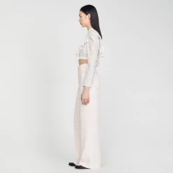 Mulheres Sandro Paris Calças De Sarja