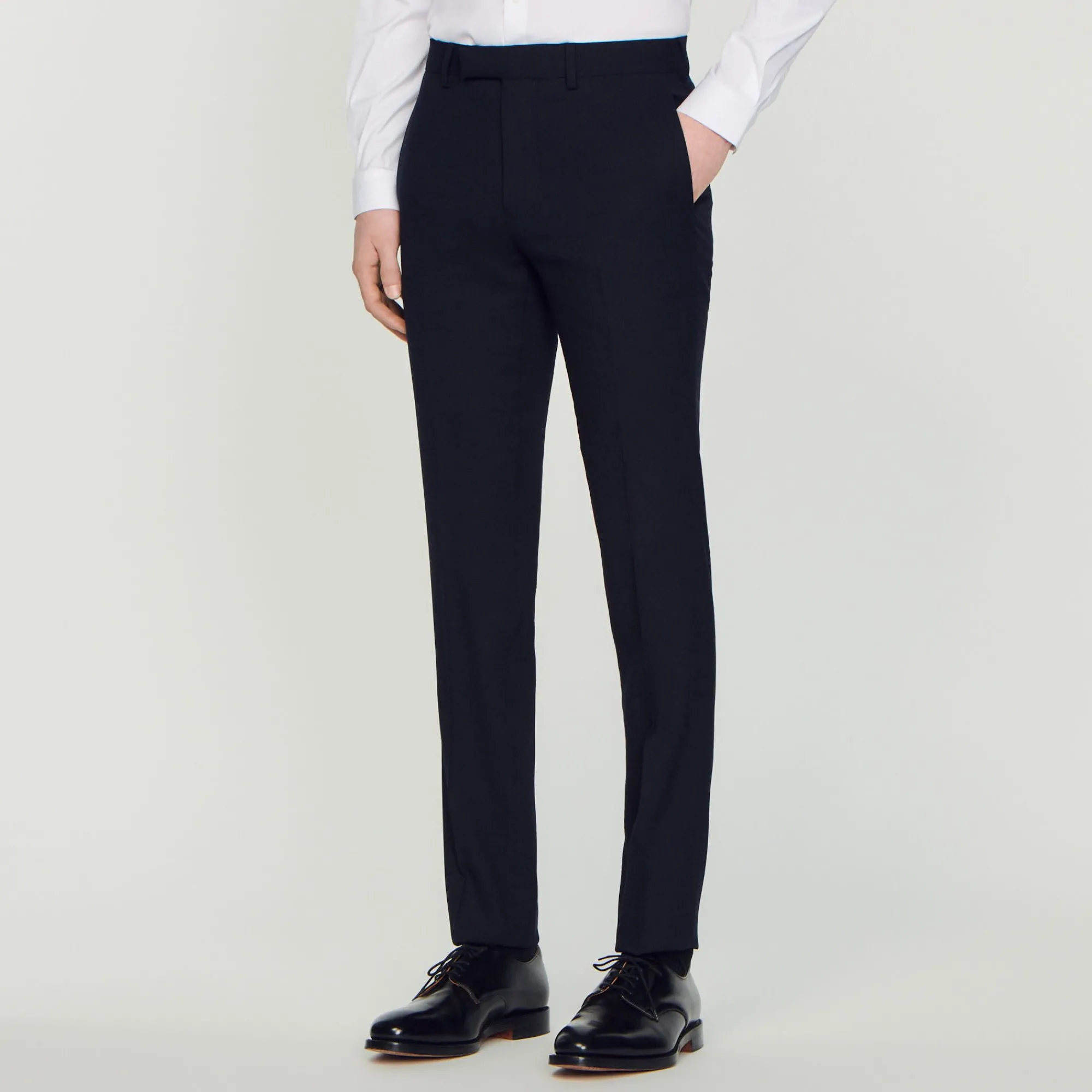 Homem Sandro Paris Calças De Terno De La