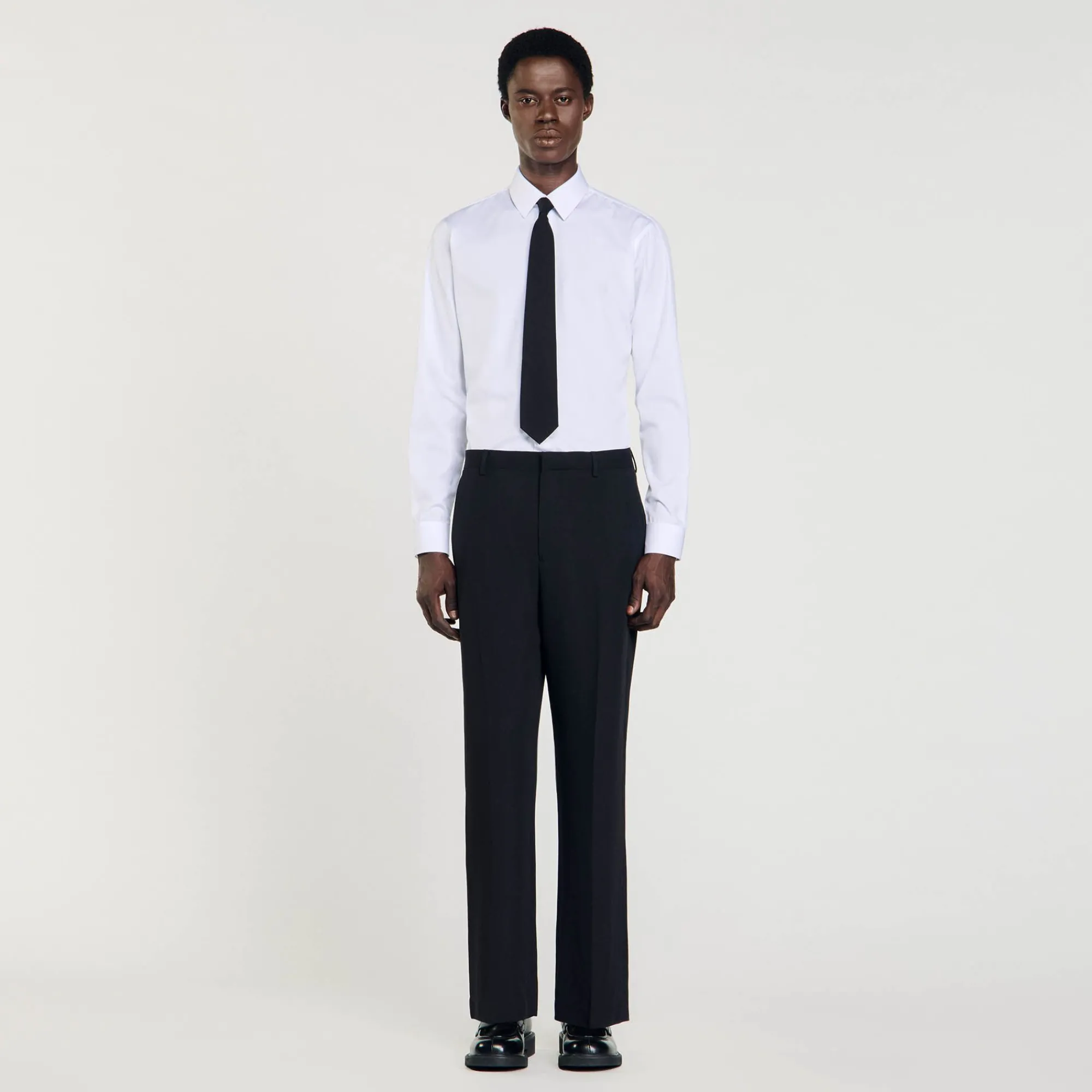 Homem Sandro Paris Calças De Terno De La