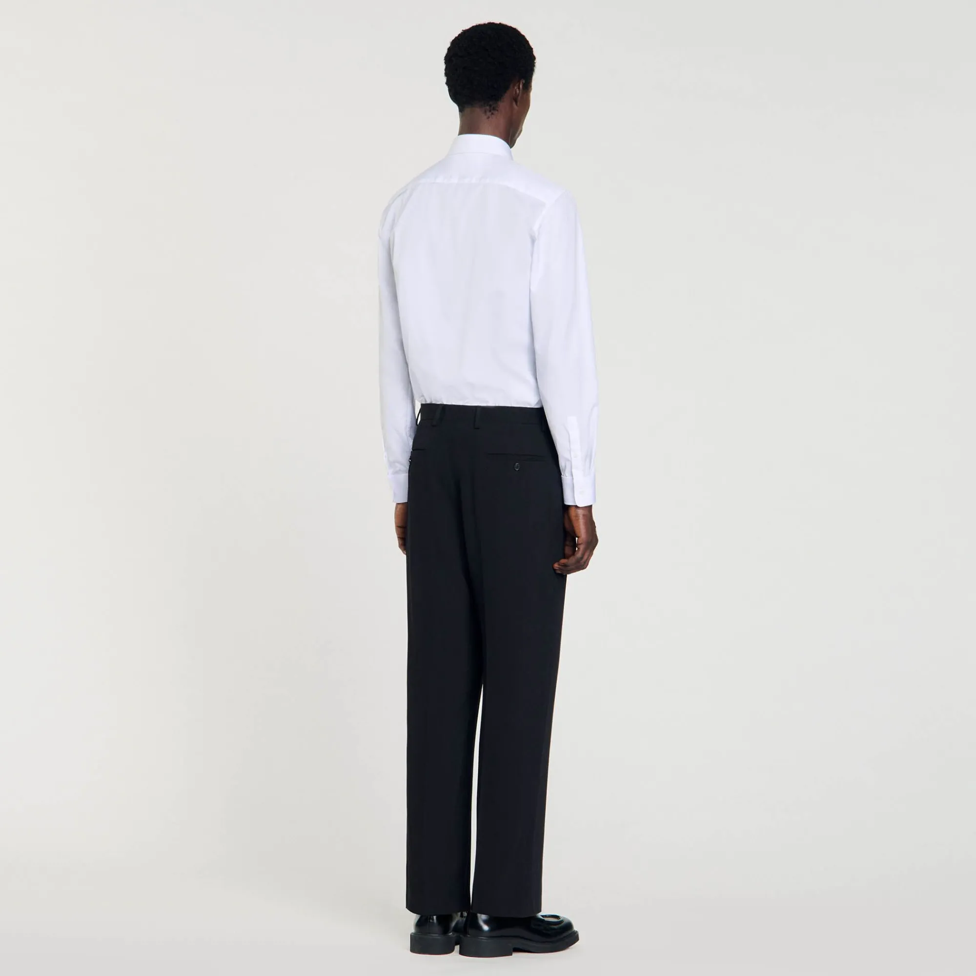 Homem Sandro Paris Calças De Terno De La