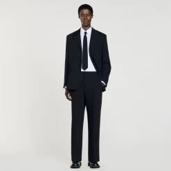 Homem Sandro Paris Calças De Terno De La