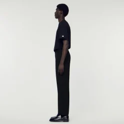 Homem Sandro Paris Calças Mistura De La