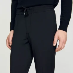 Homem Sandro Paris Calças Retas Elasticas