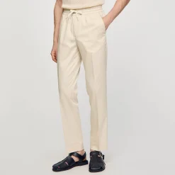 Homem Sandro Paris Calças Retas Elasticas
