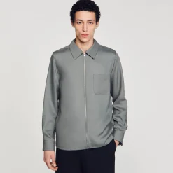 Homem Sandro Paris Camisa Com Ziper