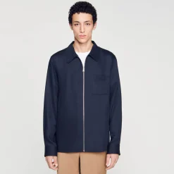 Homem Sandro Paris Camisa Com Ziper