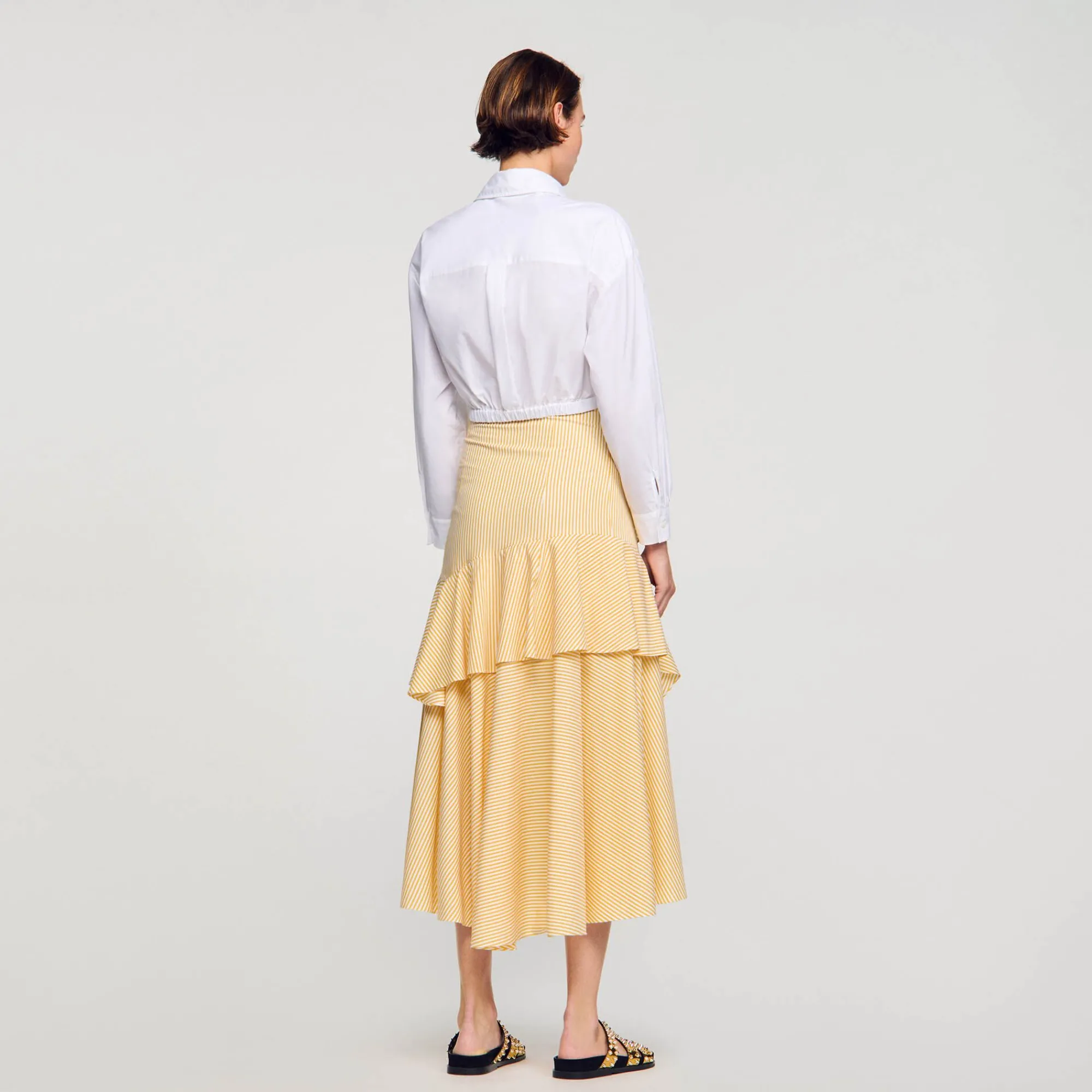 Mulheres Sandro Paris Camisa Cortada Torcida