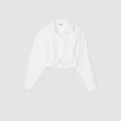 Mulheres Sandro Paris Camisa Cortada Torcida