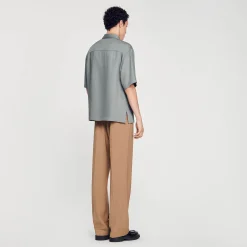 Homem Sandro Paris Camisa De Botao