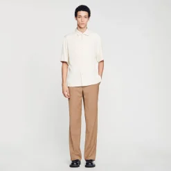 Homem Sandro Paris Camisa De Botao