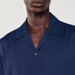 Homem Sandro Paris Camisa De Gola Italiana