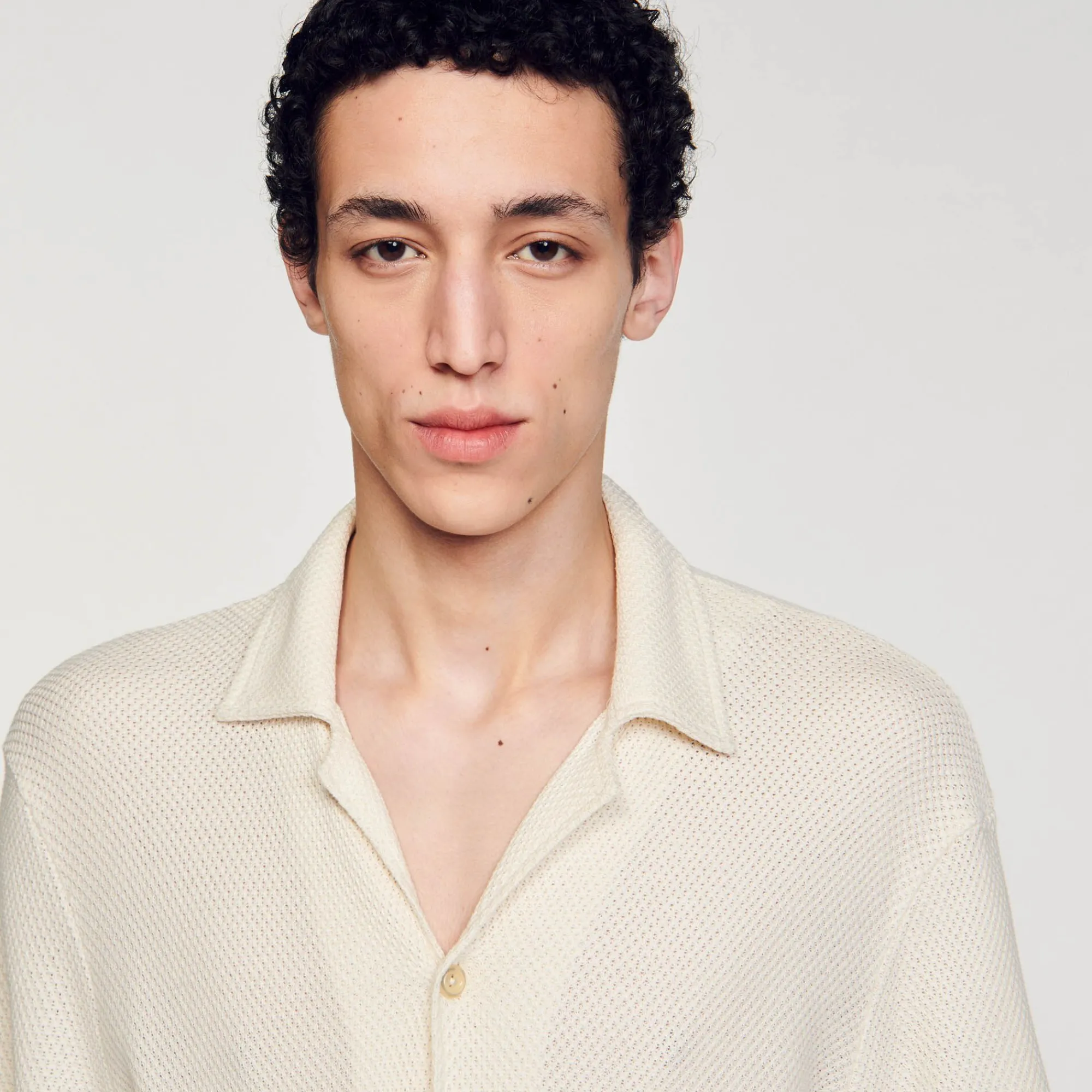 Homem Sandro Paris Camisa De Gola Italiana