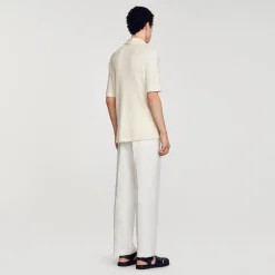 Homem Sandro Paris Camisa De Gola Italiana