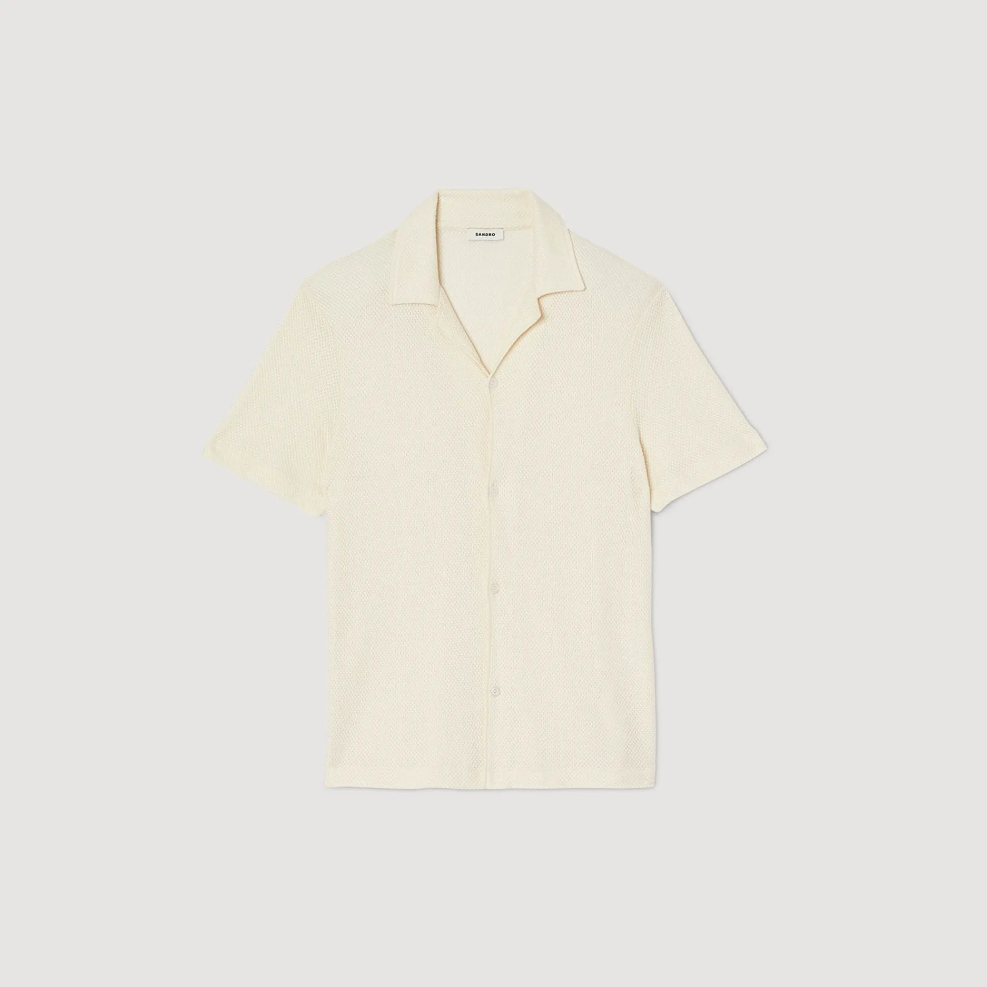 Homem Sandro Paris Camisa De Gola Italiana