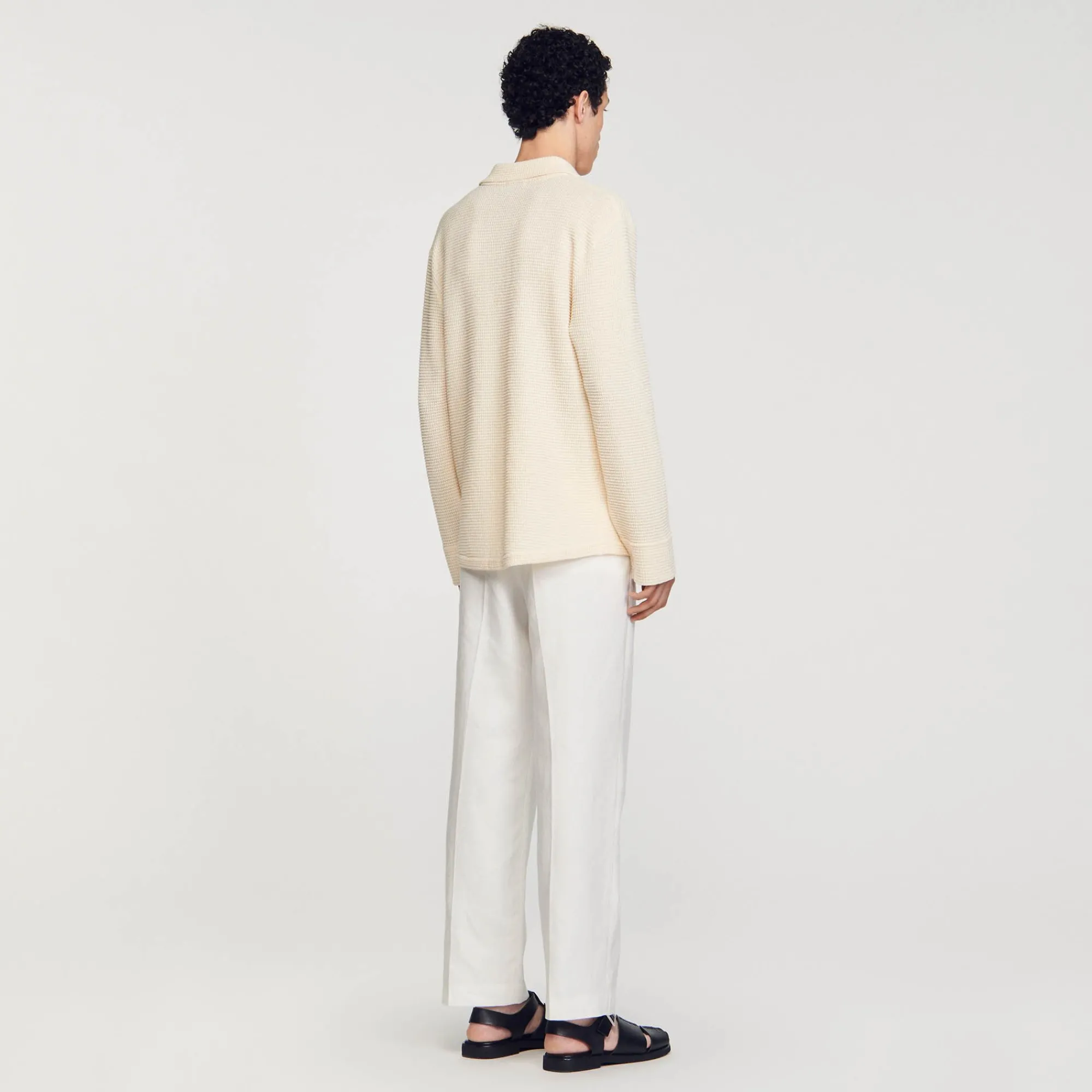 Homem Sandro Paris Camisa De Malha Grande