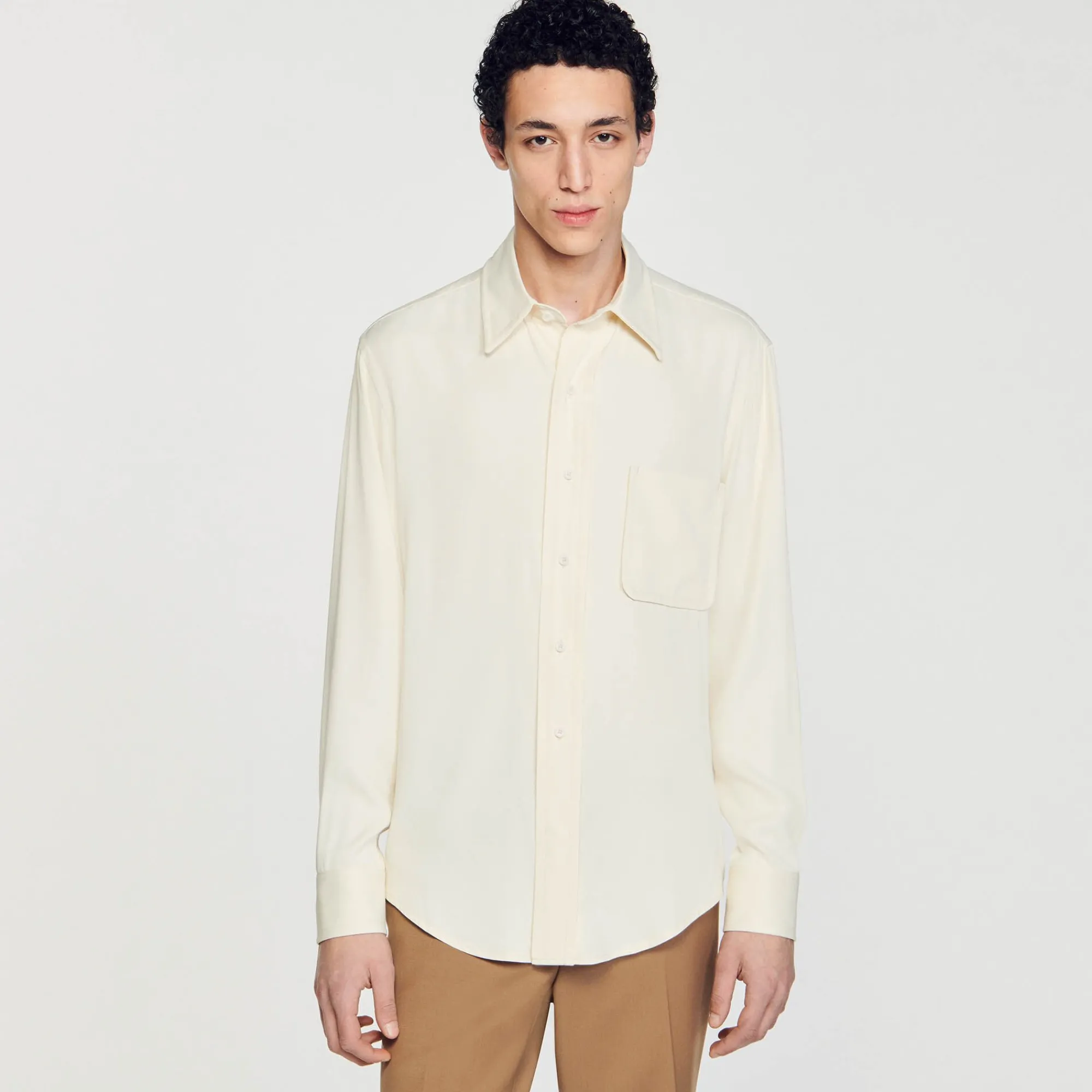 Homem Sandro Paris Camisa Fluida