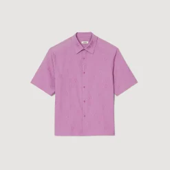 Homem Sandro Paris Camisa Grande Em Jacquard