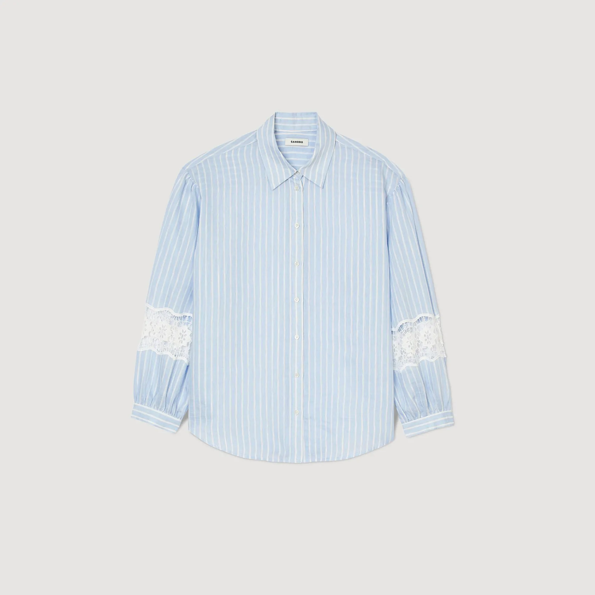 Mulheres Sandro Paris Camisa Listrada