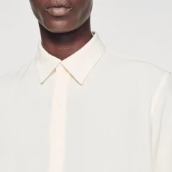 Homem Sandro Paris Camisa Plissada Fluida