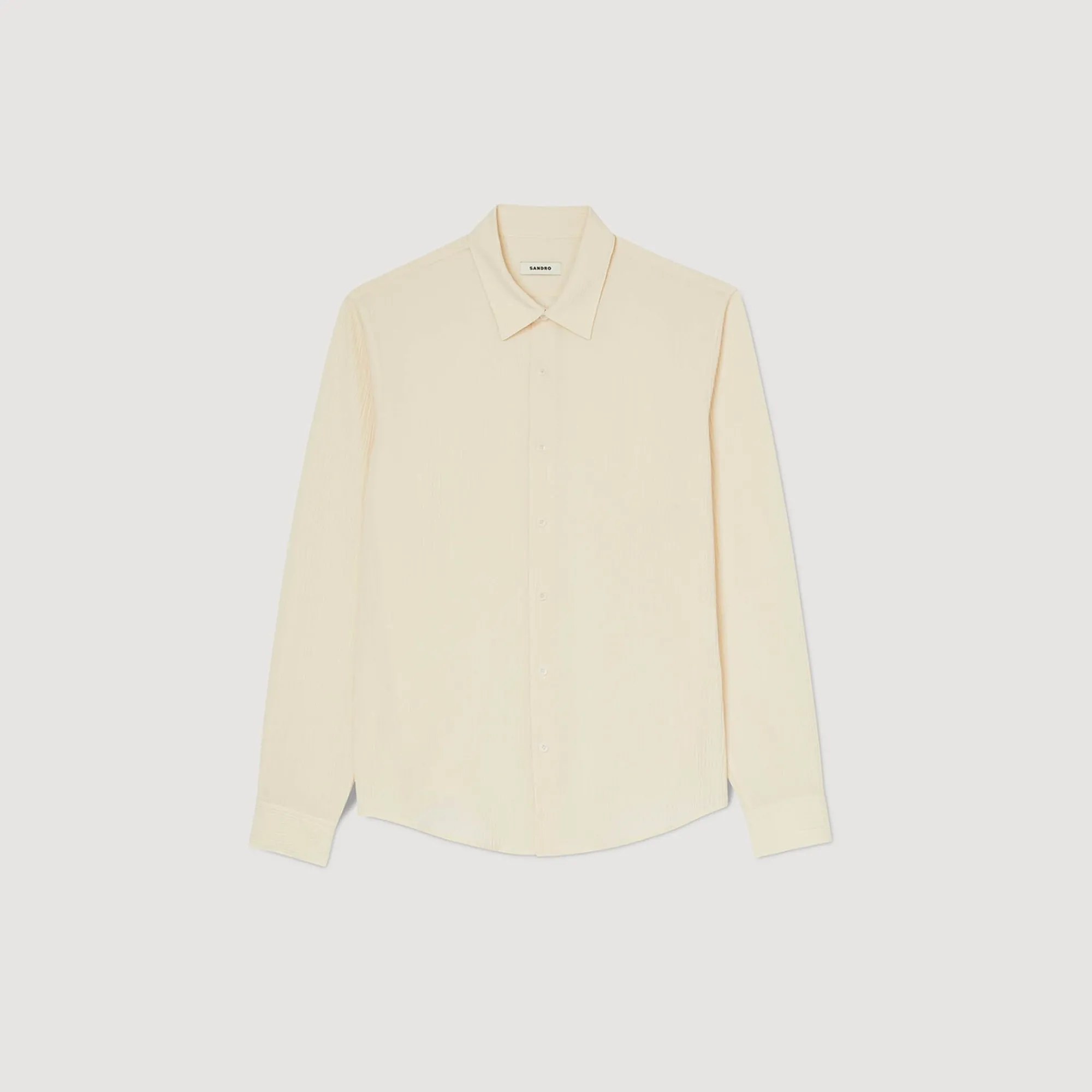 Homem Sandro Paris Camisa Plissada Fluida