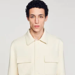 Homem Sandro Paris Camiseta Abotoada