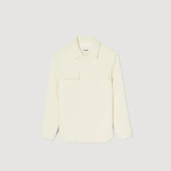 Homem Sandro Paris Camiseta Abotoada