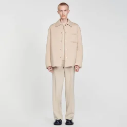 Homem Sandro Paris Camiseta Acolchoada