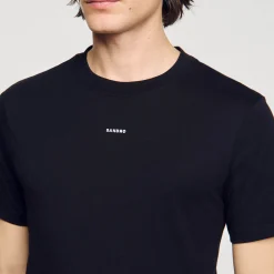 Homem Sandro Paris Camiseta De Manga Curta