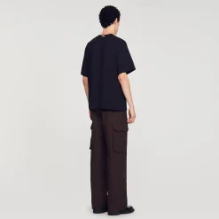 Homem Sandro Paris Camiseta Grande