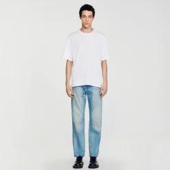 Homem Sandro Paris Camiseta Grande