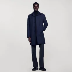 Homem Sandro Paris Capa De Chuva Em Tecido Tecnico