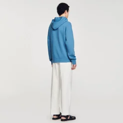 Homem Sandro Paris Capuz De Algodao Com Flor