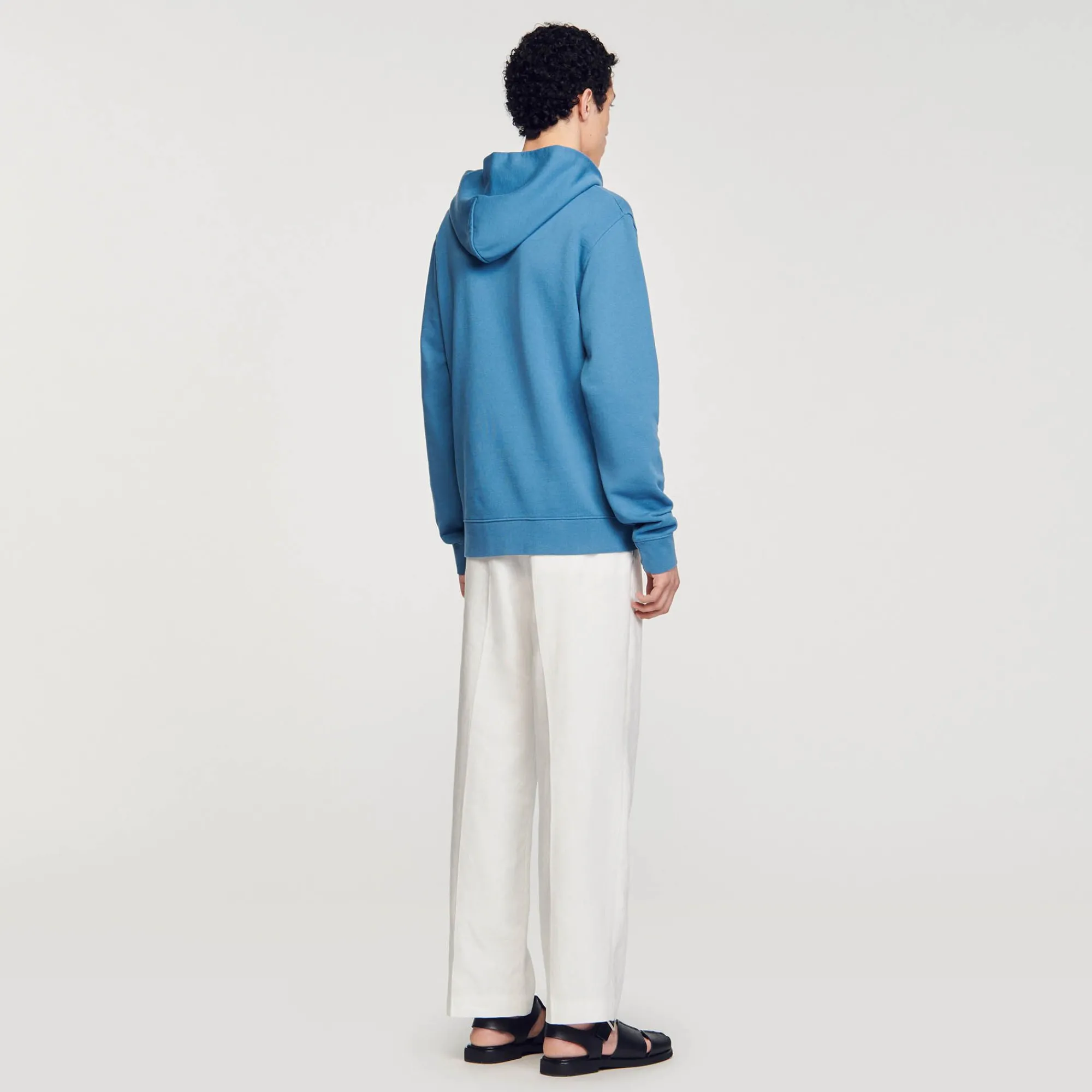 Homem Sandro Paris Capuz De Algodao Com Flor