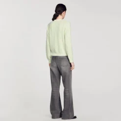 Mulheres Sandro Paris Cardiga Bicolor