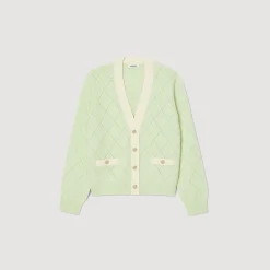 Mulheres Sandro Paris Cardiga Bicolor