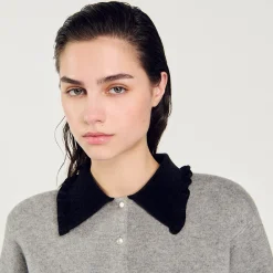 Mulheres Sandro Paris Cardiga Curto