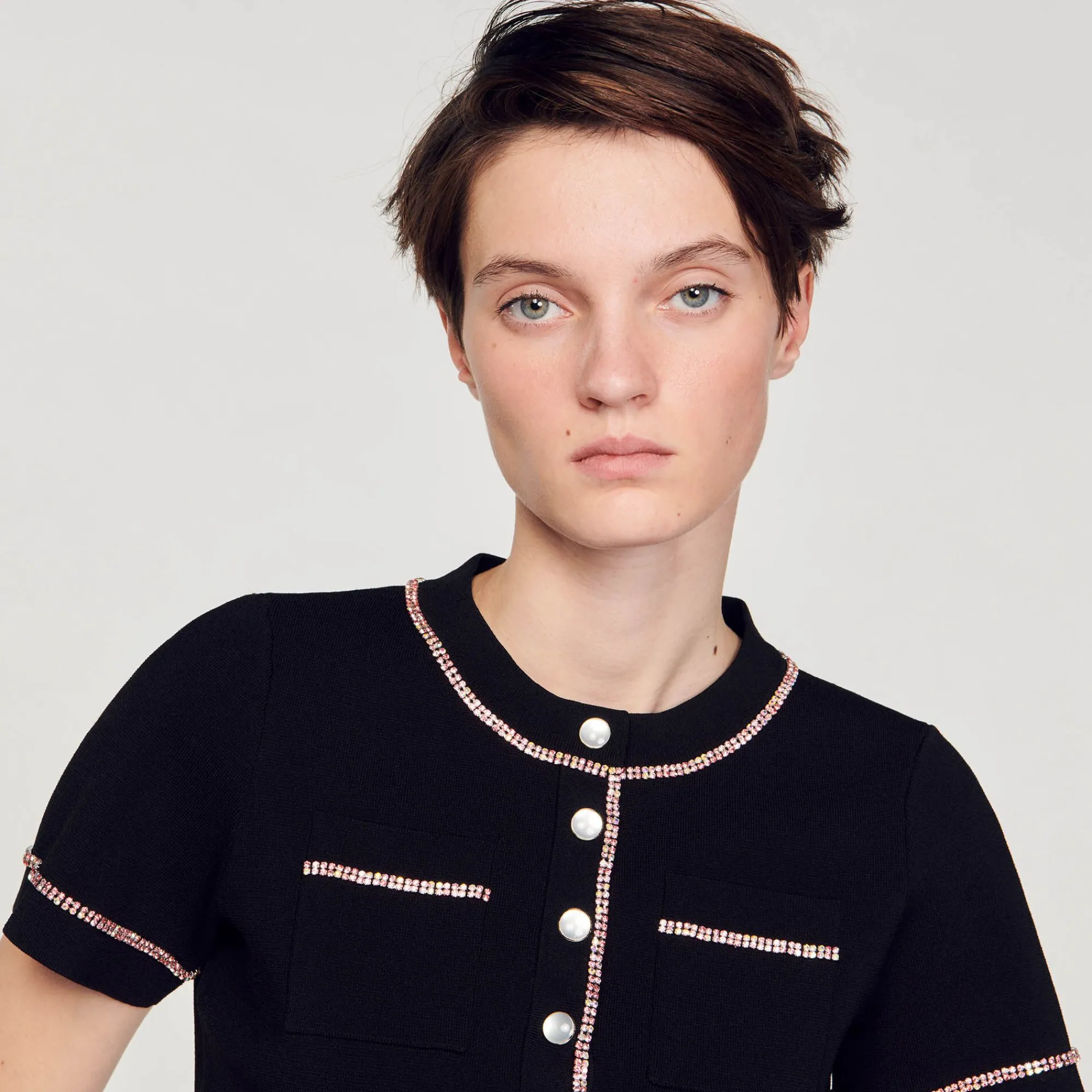 Mulheres Sandro Paris Cardiga Curto