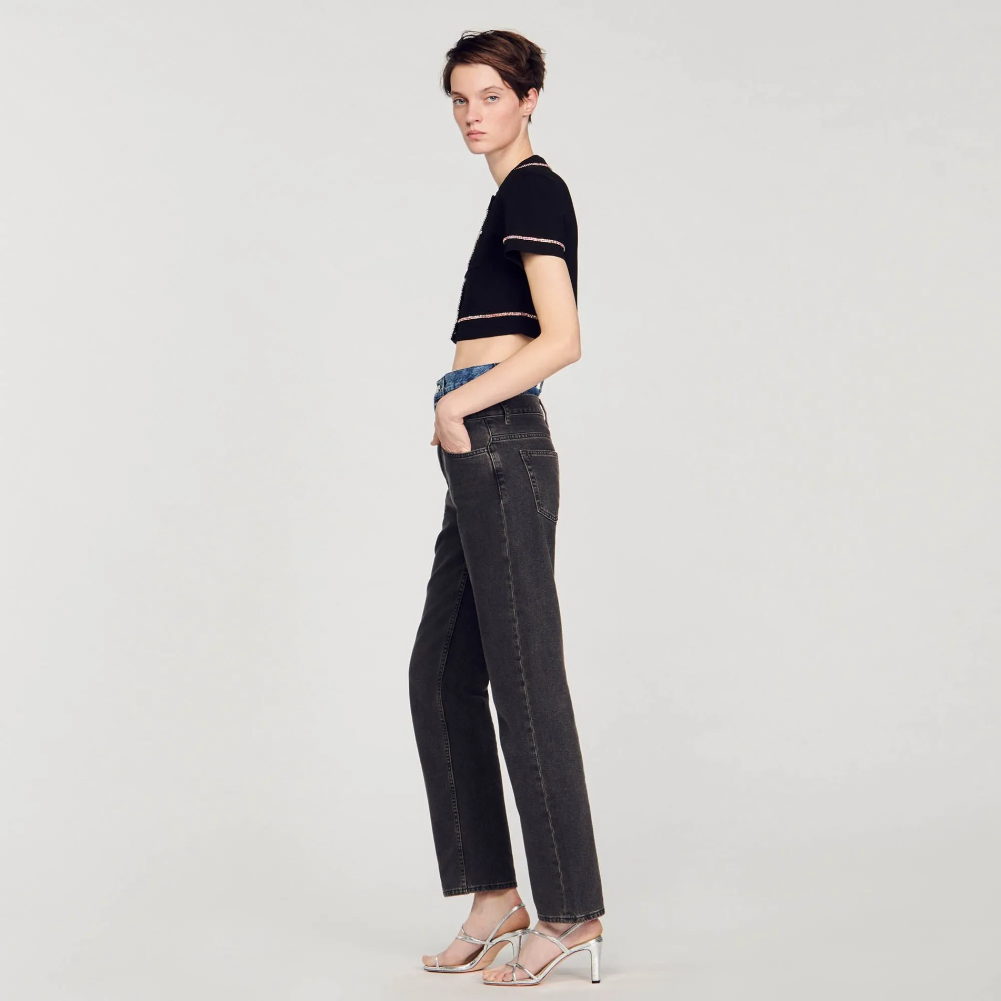 Mulheres Sandro Paris Cardiga Curto