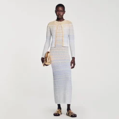 Mulheres Sandro Paris Cardiga De Malha Degrade