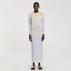 Mulheres Sandro Paris Cardiga De Malha Degrade